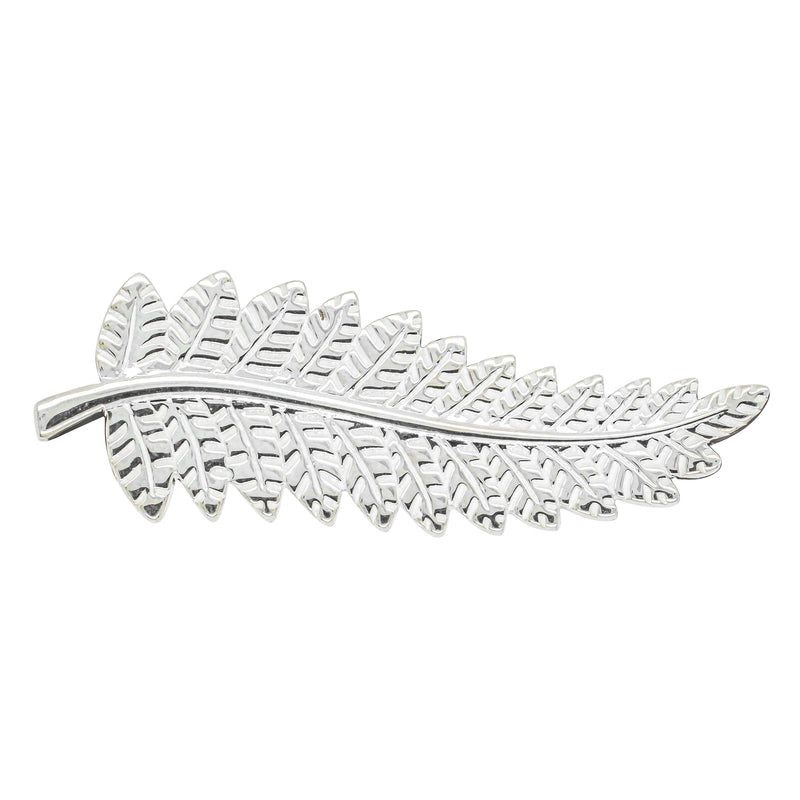 Sterling Silver Fern Brooch-Brooch-Walker & Hall