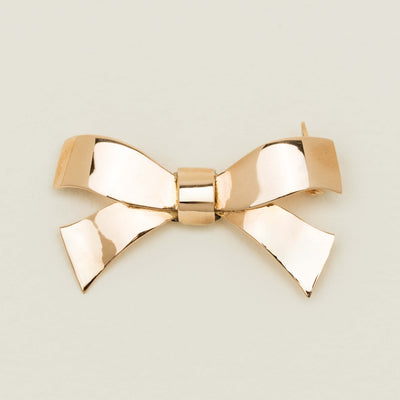Vintage 14ct Yellow Gold Bow Brooch - Brooch - Walker & Hall