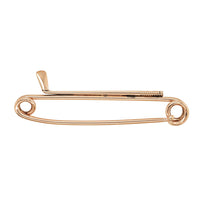 Vintage 9ct Rose Gold Golf Stick Brooch-Brooch-Walker & Hall