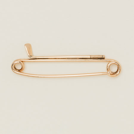 Vintage 9ct Rose Gold Golf Club Brooch - Brooch - Walker & Hall