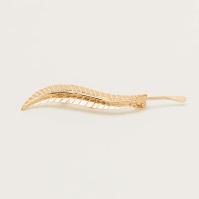 Deja Vu 18ct Yellow Gold Fern Frond Brooch - Brooch - Walker & Hall