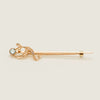 Vintage 15ct Rose Gold Aquamarine & Pearl Brooch - Brooch - Walker & Hall