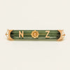 Vintage 9ct Rose Gold Greenstone 'NZ' Brooch - Brooch - Walker & Hall
