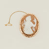 Vintage 9ct Rose Gold Large Ornate Cameo Brooch
