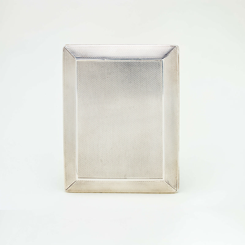 Deja Vu Sterling Silver Cigarette Case - London 1924 - Silverware - Walker & Hall
