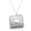 Vintage Sterling Silver Vesta Case with Chain-Vesta Case-Walker & Hall