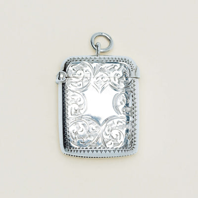Vintage Sterling Silver Vesta Case - Sheffield 1898 - Vesta Case - Walker & Hall