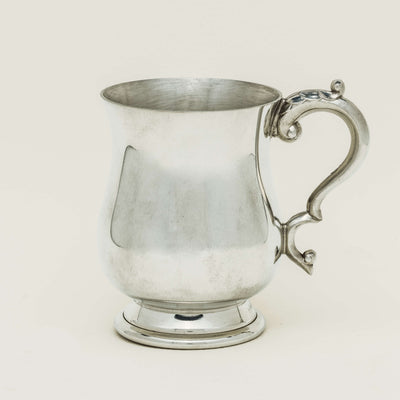 English Pewter Half Pint Georgian-Style Tankard -  - Walker & Hall