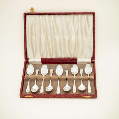 Sterling Silver Irish Coffee Spoon Set - London 1907