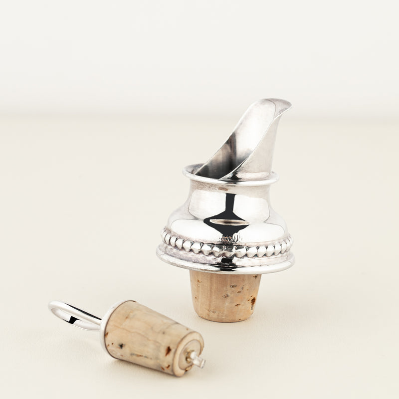 Sterling Silver Bottle Pourer-Silverware-Walker & Hall