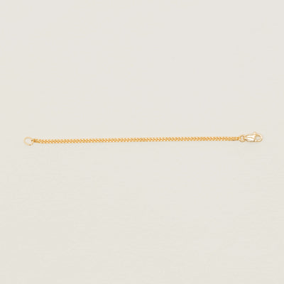 9ct Yellow Gold Curb Link Chain Extender - 10cm - Chain Extender - Walker & Hall