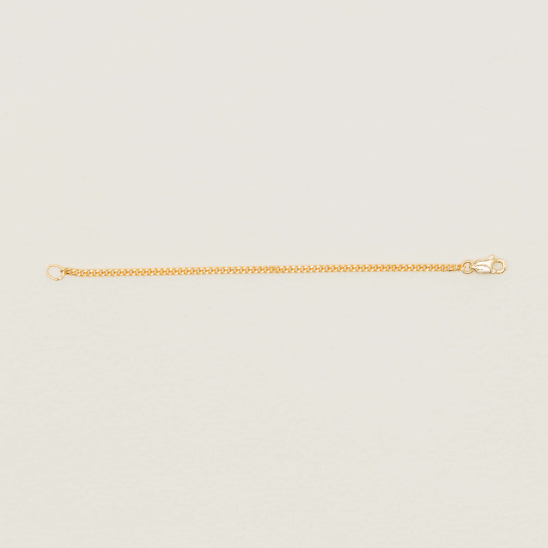 9ct Yellow Gold Curb Link Chain Extender - 10cm - Chain Extender - Walker & Hall