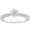18ct White Gold .50ct Diamond Zenith Ring-Ring-Walker & Hall