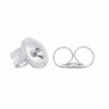 9ct White Gold Small Butterflies-Earrings-Walker & Hall