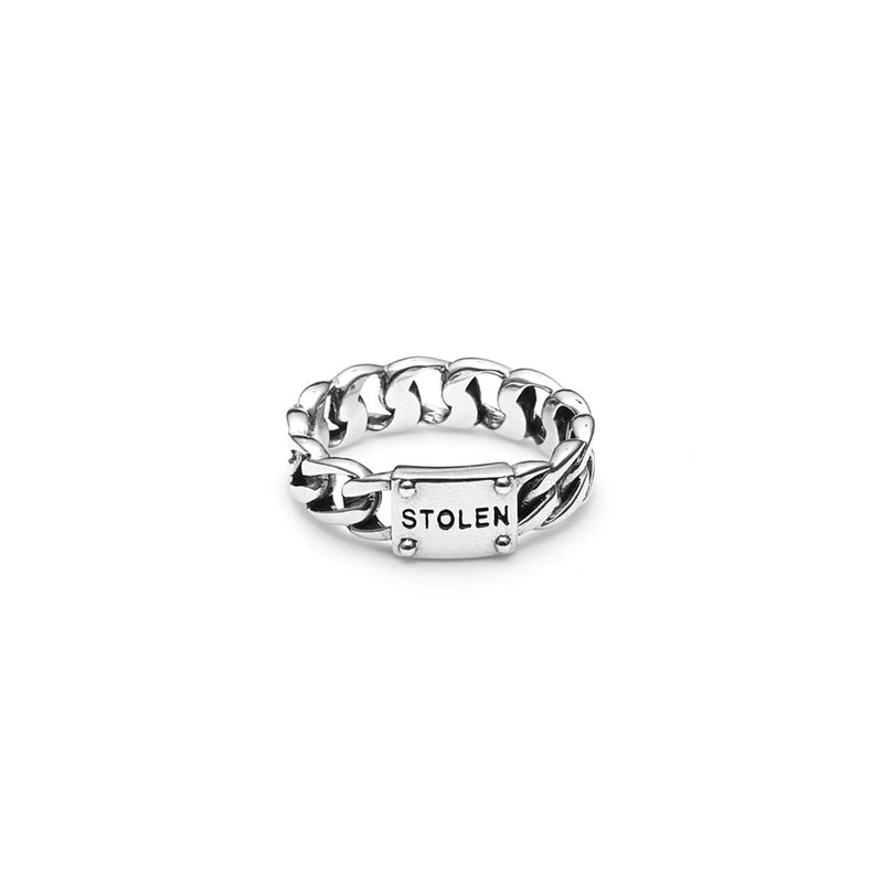 Stolen Girlfriends Club Curb Ring Slim - Sterling Silver-Ring-Walker & Hall