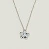 9ct White Gold Diamond Flower Pendant - Necklace - Walker & Hall