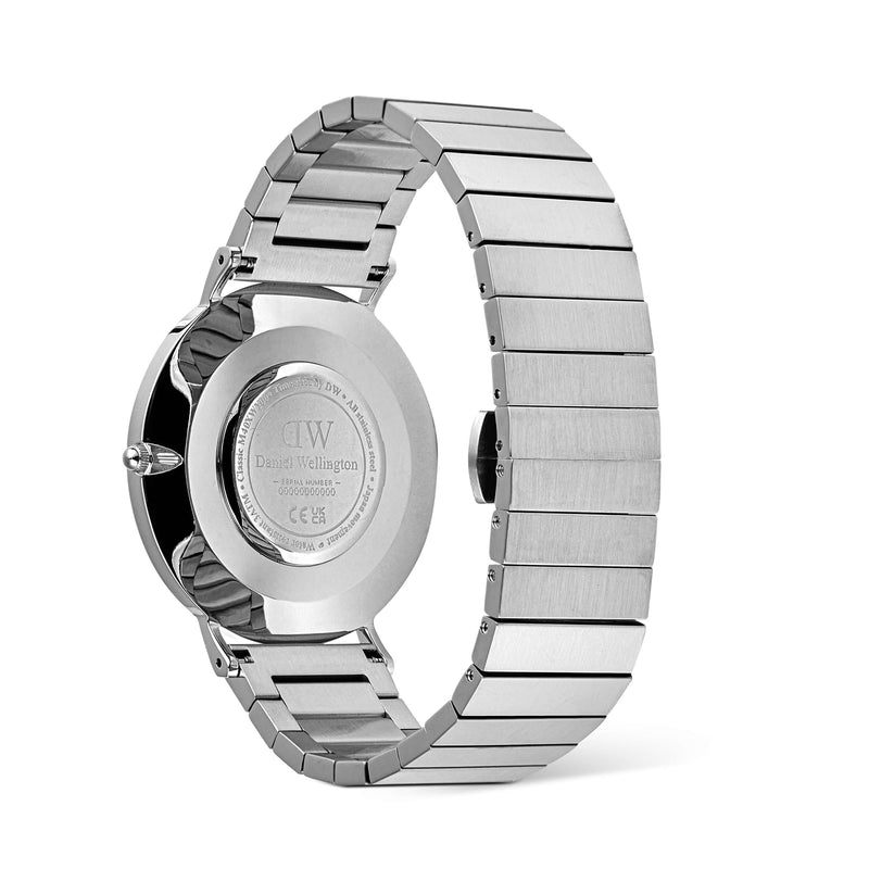 Daniel Wellington Classic Piano Link Arctic Silver Watch-Watch-Walker & Hall