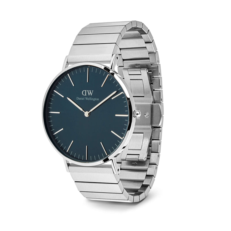 Daniel Wellington Classic Piano Link Arctic Silver Watch-Watch-Walker & Hall
