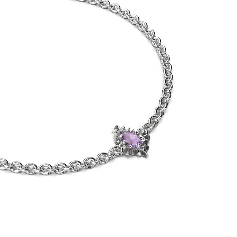 Stolen Girlfriends Club Jagged Teardrop Bracelet - Amethyst - Bracelet - Walker & Hall