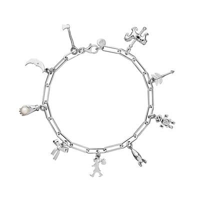 Karen Walker Full Adventure Charm Bracelet - Sterling Silver-Bracelet-Walker & Hall