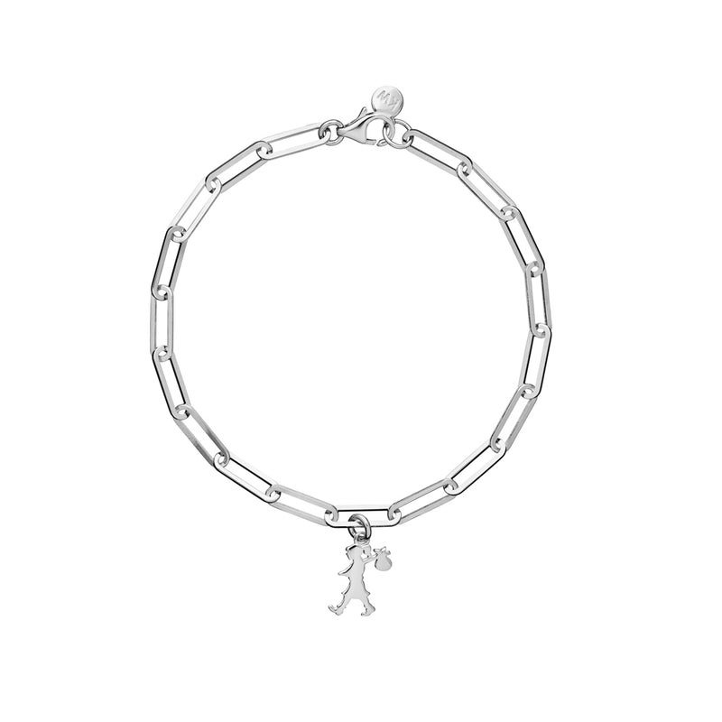 Karen Walker Runaway Girl Charm Bracelet - Sterling Silver-Bracelet-Walker & Hall