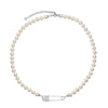 Karen Walker Runaway Safety Pin & Pearl Necklace - Sterling Silver-Necklace-Walker & Hall