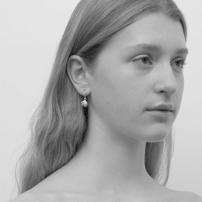Meadowlark Lemon Signature Hoop Earrings - Sterling Silver-Earrings-Walker & Hall