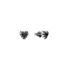Stolen Girlfriends Club Mini Love Claw Earrings - Silver & Onyx - Earrings - Walker & Hall