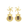 Zoe & Morgan Alara Earrings - Gold Vermeil & Smoky Quartz - Earrings - Walker & Hall