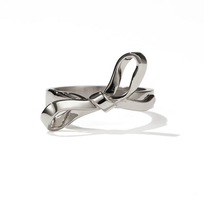 Meadowlark Bow Ring - Sterling Silver-Ring-Walker & Hall