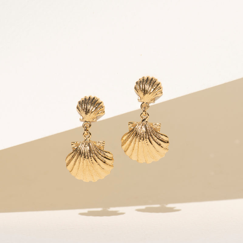 Zoe & Morgan x Walker & Hall Camino Earrings - Gold Vermeil-Earrings-Walker & Hall