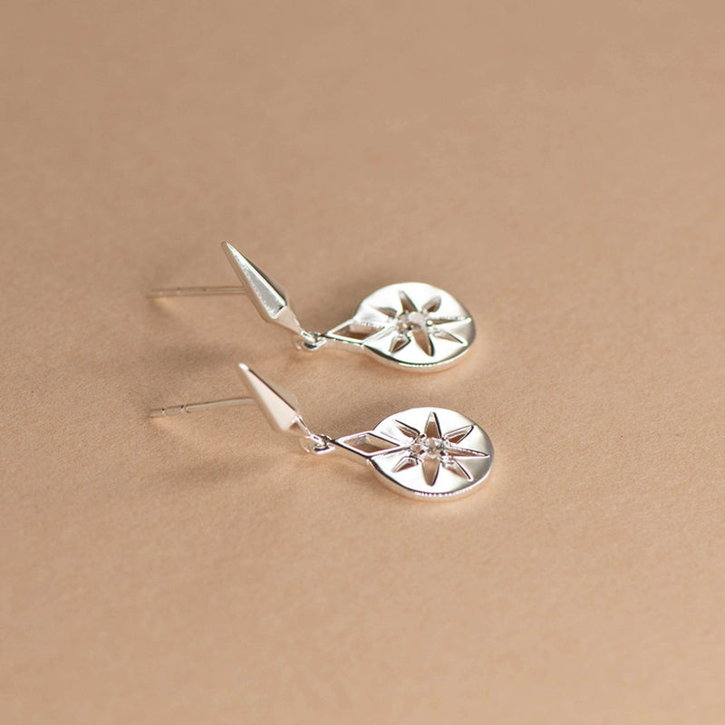 Zoe & Morgan x Walker & Hall Eclipse Earrings - Sterling Silver - Earrings - Walker & Hall