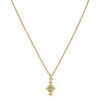 Zoe & Morgan Indie Necklace - Gold Vermeil & Peach Zircon-Necklace-Walker & Hall