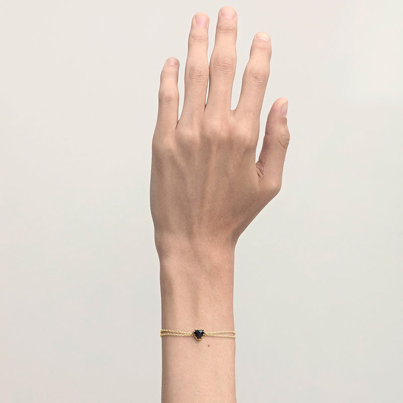 Stolen Girlfriends Club Love Claw Bracelet - Gold Plated & Onyx - Bracelet - Walker & Hall