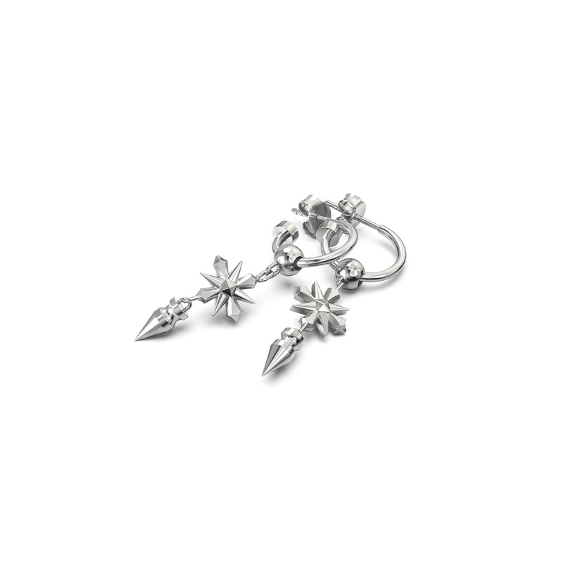 Stolen Girlfriends Club Midnight Cross Anchor Earrings - Earrings - Walker & Hall