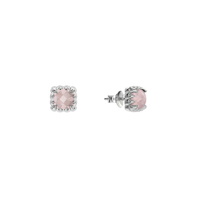 Stolen Girlfriends Club Mini Claw Studs - Rose Quartz