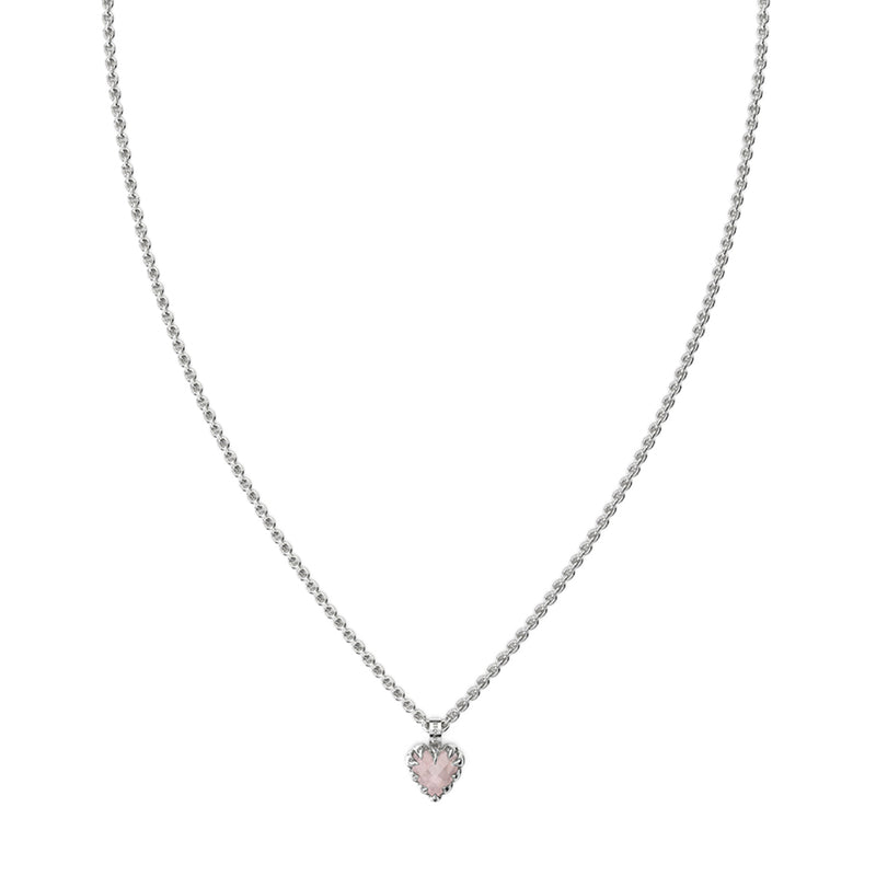 Stolen Girlfriends Club Mini Love Claw Rose Quartz Necklace