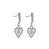 Zoe & Morgan x Walker & Hall Mini Sweet Heart Earrings - Sterling Silver-Earrings-Walker & Hall