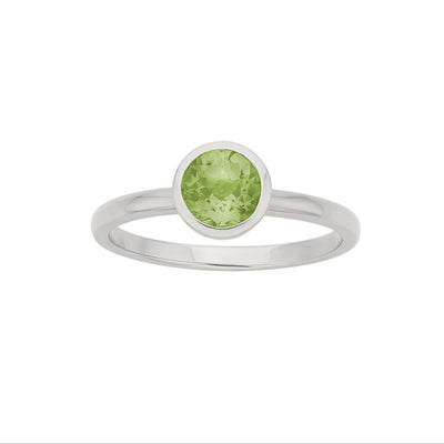 Zoe & Morgan Mon Petit Ring - Sterling Silver & Peridot
