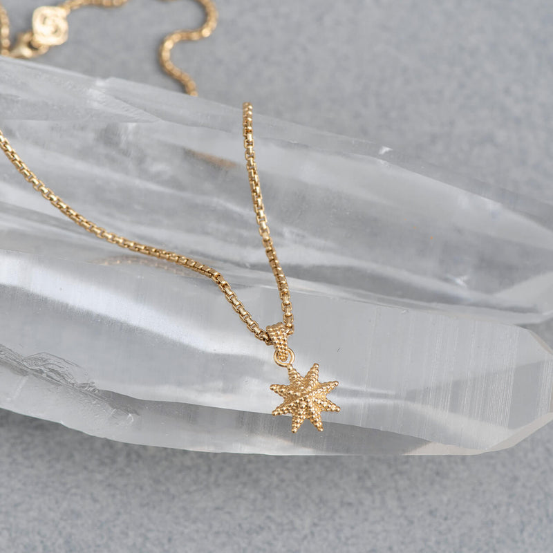 Zoe & Morgan Morning Star Necklace - Gold Vermeil-Necklace-Walker & Hall
