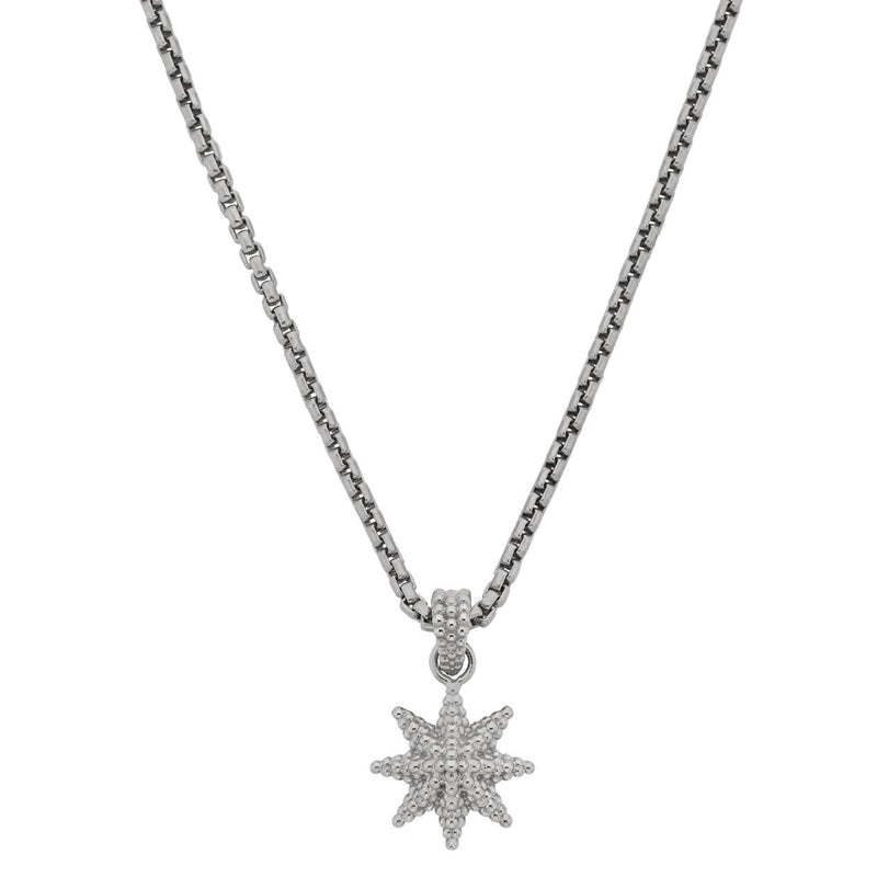 Zoe & Morgan Morning Star Necklace - Sterling Silver-Necklace-Walker & Hall