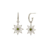 Zoe & Morgan Nora Hoops - Sterling Silver & Chrome Diopside - Earrings - Walker & Hall