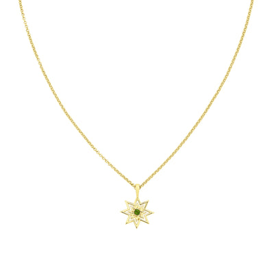 Zoe & Morgan Nora Necklace - Gold Vermeil & Chrome Diopside - Necklace - Walker & Hall