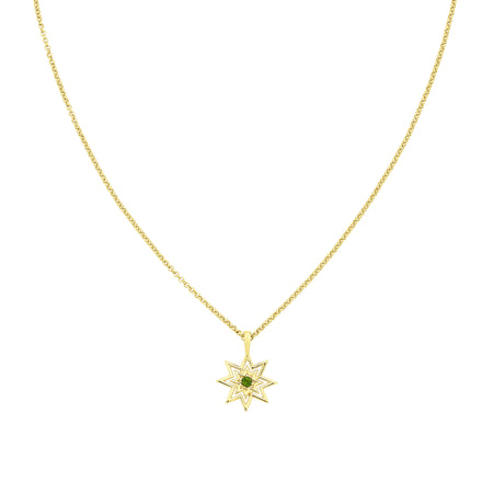 Zoe & Morgan Nora Necklace - Gold Vermeil & Chrome Diopside - Necklace - Walker & Hall