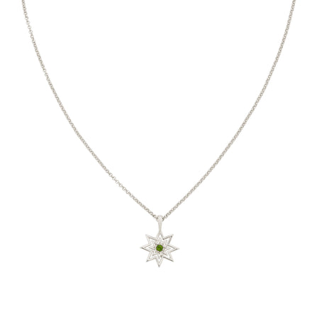 Zoe & Morgan Nora Necklace - Silver & Chrome Diopside - Necklace - Walker & Hall