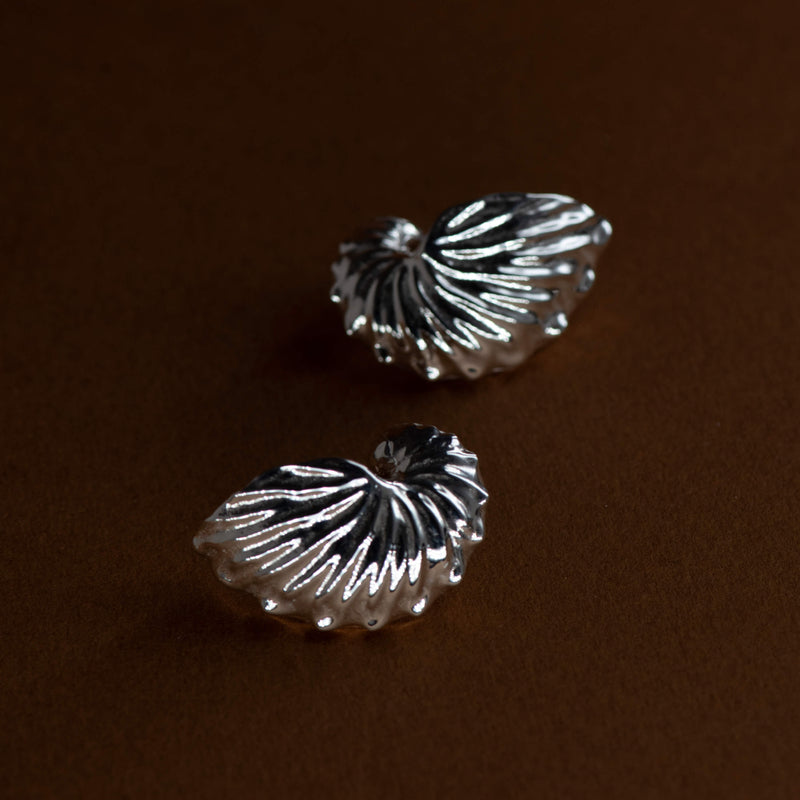 Zoe & Morgan Paper Nautilus Earrings - Sterling Silver - Earrings - Walker & Hall