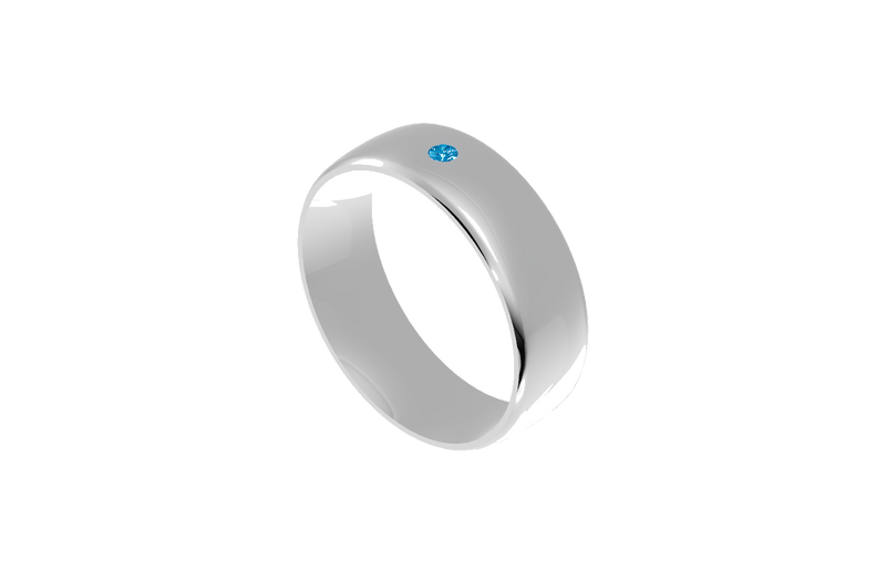 Single-Stone 6mm Milestone Band
