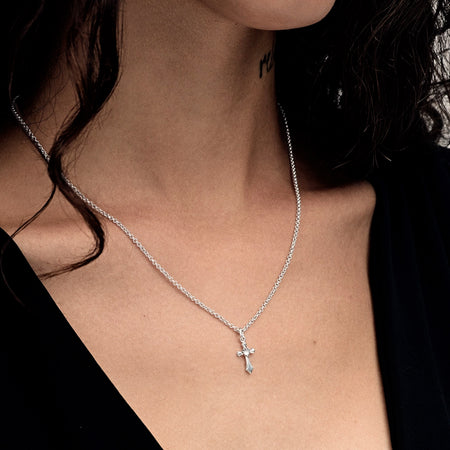Stolen Girlfriends Club Gothic Love Necklace - Silver