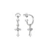 Stolen Girlfriends Club Gothic Side Cross Anchor Earrings