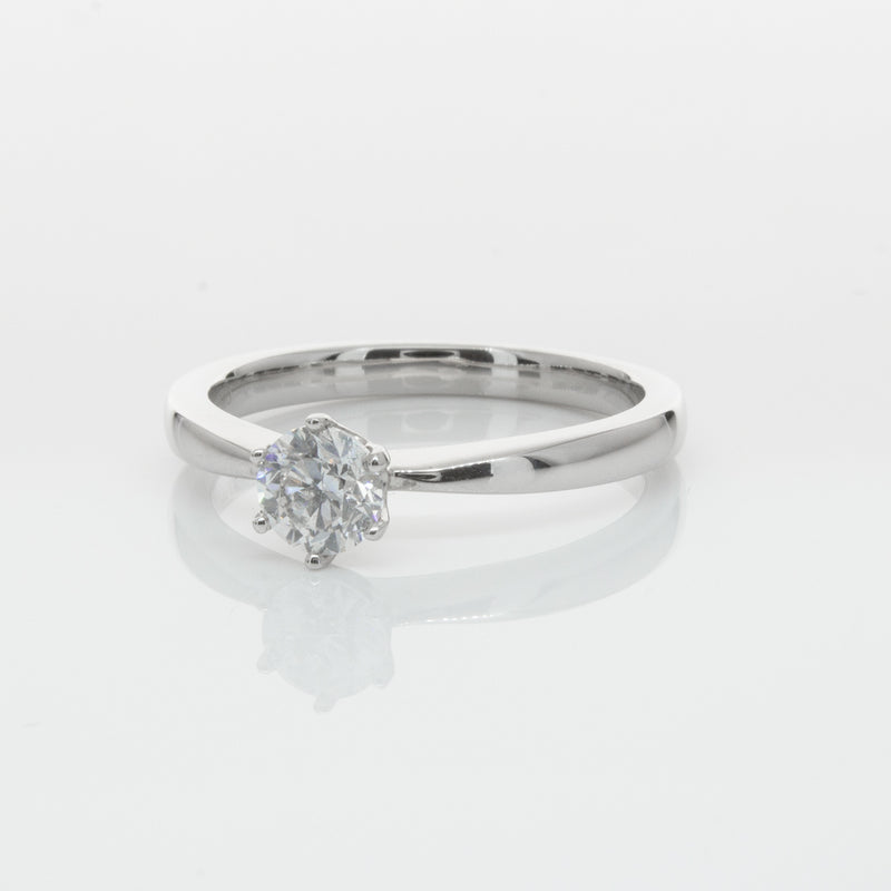 18ct White Gold .50ct Diamond Nova Ring-Ring-Walker & Hall